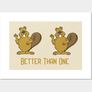 Two Beavers are Better than One! Posters and Art